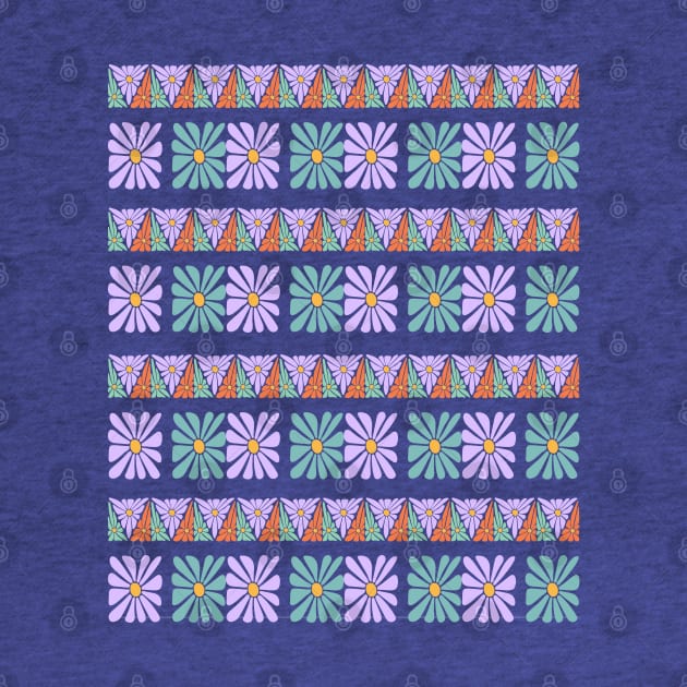 Hippie Flowers Seamless Pattern by i am Cuta